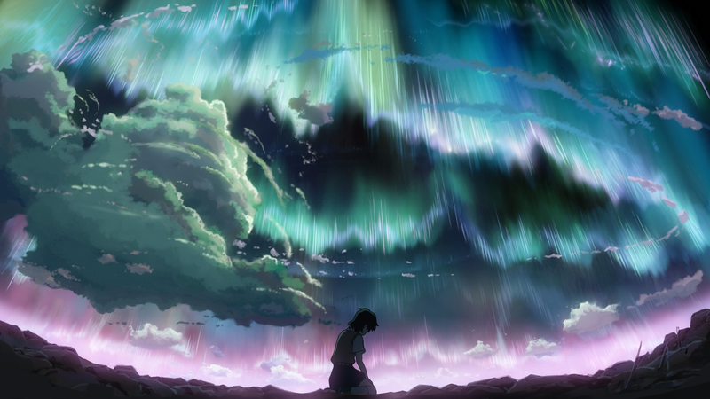 Underground aurora - any excuse for Shinkai to make pretty backgrounds